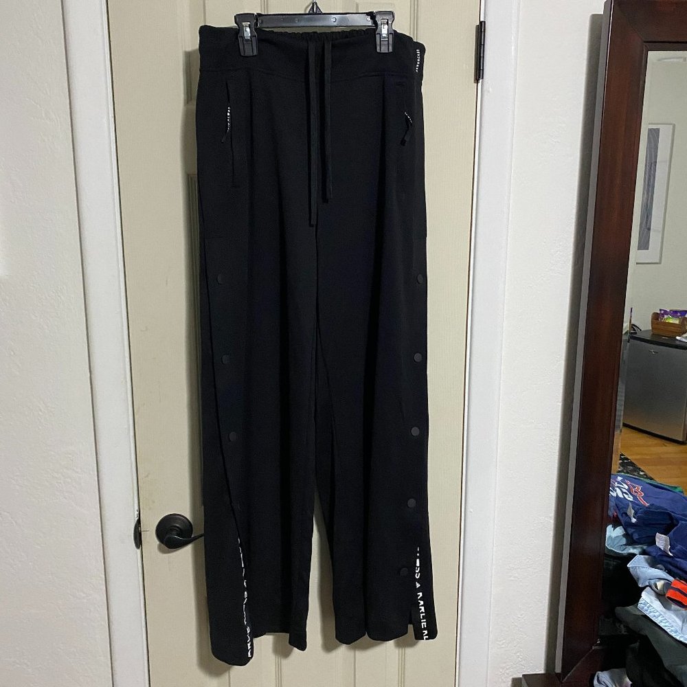 Adidas Karlie Kloss Wide Leg Snap Up Pants - L